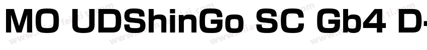 MO UDShinGo SC Gb4 D字体转换